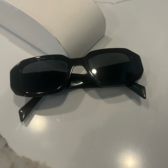 Prada Symbole Black Sunglasses - Picture 6 of 9